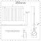 Milano Alpha Electric - Anthracite Horizontal Flat Panel Designer Radiator - 635mm x 980mm (Single Panel)