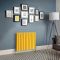 Milano Alpha - Dandelion Yellow Horizontal Flat Panel Designer Radiator - 635mm Tall (Double Panel) - Choice Of Width