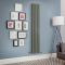 Milano Alpha - Sage Leaf Green Vertical Flat Panel Designer Radiator - 1780mm Tall (Double Panel) - Choice Of Width