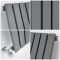 Milano Capri - Anthracite Flat Panel Vertical Designer Radiator - Choice of Size