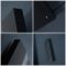 Milano Notus V - Black Aluminium Vertical 1200W Electric Plug-In Designer Radiator - 1800mm x 400mm