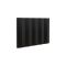 Milano Notus V - Black Aluminium Horizontal 1500W Electric Plug-In Designer Radiator - 600mm x 1000mm