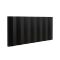 Milano Notus V - Black Aluminium Horizontal 2100W Electric Plug-In Designer Radiator - 600mm x 1400mm