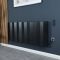 Milano Notus V - Black Aluminium Horizontal 2100W Electric Plug-In Designer Radiator - 600mm x 1400mm