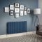 Milano Aruba - Deep Sea Blue Horizontal Designer Radiator (Double Panel) - Choice of Sizes