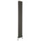 Milano Aruba - Carbon Grey Vertical Designer Radiator - 1780mm Tall (Double Panel) - Choice of Width