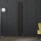 Milano Aruba - Carbon Grey Vertical Designer Radiator - 1780mm Tall (Double Panel) - Choice of Width