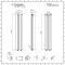 Milano Alpha - White Flat Panel Vertical Designer Radiator - 1600mm x 280mm (Double Panel)