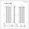 Milano Alpha - Anthracite Flat Panel Vertical Designer Radiator - 1600mm x 560mm (Double Panel)