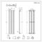 Milano Alpha - Anthracite Flat Panel Vertical Designer Radiator - 1600mm x 420mm (Single Panel)