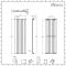 Milano Alpha - Anthracite Flat Panel Vertical Designer Radiator - 1600mm x 490mm (Single Panel)