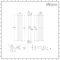 Milano Aruba - Black Vertical Designer Radiator - 1600mm x 354mm (Single Panel)