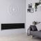 Milano Aruba - Black Horizontal Designer Radiator - 354mm x 1600mm (Single Panel)