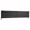 Milano Aruba - Black Horizontal Designer Radiator - 354mm x 1600mm (Double Panel)
