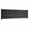 Milano Aruba - Black Horizontal Designer Radiator - 472mm x 1600mm (Double Panel)