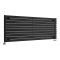 Milano Aruba - Black Horizontal Designer Radiator - 590mm x 1600mm (Single Panel)