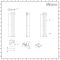 Milano x ECOSO Aruba - Electric Black Vertical Designer Radiator - 1600mm x 236mm (Double Panel) - with Wi-FI Thermostatic Heating Element