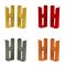 Milano Aruba -  Modern Floor-Mounting Radiator Feet - Choice of Bright Colours