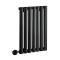 Milano x ECOSO Aruba Electric - Black Horizontal Designer Radiator 635mm x 413mm (Single Panel) - with Wi-Fi Thermostatic Heating Element