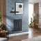 Milano x ECOSO Aruba Electric - Black Horizontal Designer Radiator 635mm x 413mm (Single Panel) - with Wi-Fi Thermostatic Heating Element