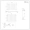 Milano x ECOSO Aruba Electric - Black Horizontal Designer Radiator - 635mm x 1000mm (Single Panel) - with Wi-Fi Thermostatic Heating Element