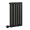 Milano x ECOSO Alpha Electric - Black Horizontal Flat Panel Designer Radiator - 635mm x 420mm (Single Panel) - with Wi-Fi Thermostatic Heating Element