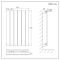 Milano x ECOSO Alpha Electric - Black Horizontal Flat Panel Designer Radiator - 635mm x 420mm (Single Panel) - with Wi-Fi Thermostatic Heating Element