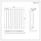 Milano x ECOSO Alpha Electric - Black Horizontal Flat Panel Designer Radiator - 635mm x 630mm (Single Panel) - with Wi-Fi Thermostatic Heating Element