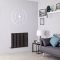 Milano Alpha Electric - Black Horizontal Flat Panel Designer Radiator - 635mm x 840mm (Single Panel)