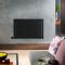 Milano x ECOSO Alpha - Electric Black Horizontal Designer Radiator - 635mm Tall - Choice of Size and Wi-Fi Thermostat - Plug-In and Hardwired Options