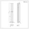 Milano Alpha - Chrome Flat Panel Vertical Designer Radiator - 1600mm x 225mm (Single Panel)