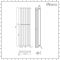 Milano Alpha - Chrome Flat Panel Vertical Designer Radiator - 1600mm x 450mm (Single Panel)