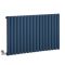 Milano Aruba Electric - Deep Sea Blue Horizontal Designer Radiator - 635mm Tall - Choice of Size, Thermostat and Cable Cover