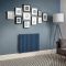 Milano Aruba Electric - Deep Sea Blue Horizontal Designer Radiator - 635mm Tall - Choice of Size, Thermostat and Cable Cover