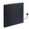 Milano Torr - Black Dry Heat 1200W Plug-In Smart Electric Heater - 533mm x 733mm