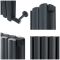 Milano Aruba Ardus - Anthracite Dry Heat 1700W Vertical Electric Designer Radiator - 1784mm x 354mm (Double Panel) - Choice of Wi-Fi Thermostat