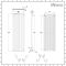 Milano Aruba Ardus - Anthracite Dry Heat 1500W Vertical Electric Designer Radiator - 1784mm x 590mm - Choice of Wi-Fi Thermostat
