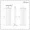 Milano Aruba Ardus - White Dry Heat 3000W Vertical Electric Designer Radiator - 1784mm x 590mm (Double Panel) - Choice of Wi-Fi Thermostat