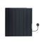 Milano Torr - Black Dry Heat 900W Plug-In Smart Electric Heater - 533mm x 595mm