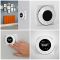 Milano Aruba Electric - Sunset Orange Horizontal Designer Radiator - 635mm Tall - Choice of Size, Thermostat and Cable Cover