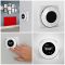 Milano Aruba Electric - Siamese Red Horizontal Designer Radiator - 635mm Tall - Choice of Size, Thermostat and Cable Cover