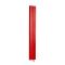 Milano Aruba Electric - Siamese Red Vertical Designer Radiator - Choice of Size, Thermostat and Cable Cover