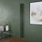 Milano Aruba Electric - Evergreen Vertical Designer Radiator - Choice of Size, Thermostat and Cable Cover