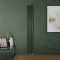 Milano Aruba Electric - Evergreen Vertical Designer Radiator - Choice of Size, Thermostat and Cable Cover