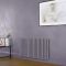 Milano x ECOSO Aruba Electric - Dahlia Purple Horizontal Designer Radiator - 635mm Tall - Choice of Size, Thermostat and Cable Cover