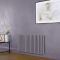 Milano Aruba Electric - Dahlia Purple Horizontal Designer Radiator - 635mm Tall - Choice of Size, Thermostat and Cable Cover