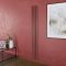 Milano Aruba Electric - Booth Red Vertical Designer Radiator - Choice of Size, Thermostat and Cable Cover