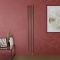 Milano Aruba Electric - Booth Red Vertical Designer Radiator - Choice of Size, Thermostat and Cable Cover