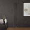 Milano Aruba Electric - Carbon Grey Vertical Designer Radiator - Choice of Size, Thermostat and Cable Cover