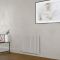 Milano Aruba Electric - Pearl White Horizontal Designer Radiator - 635mm Tall - Choice of Size, Thermostat and Cable Cover